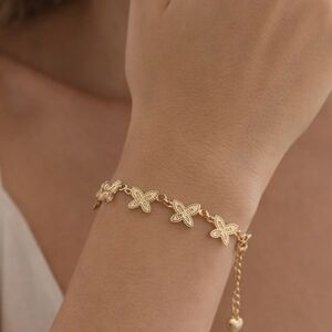 14k Gold Plated Butterfly Bracelet